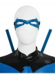 Anime Comic Nightwing Blue Battle Suit Version Halloween Cosplay Costume Set Without Boots