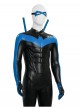 Anime Comic Nightwing Blue Battle Suit Version Halloween Cosplay Costume Set Without Boots