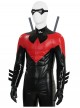 Anime Comic New 52 Nightwing Red Battle Suit Version Halloween Cosplay Costume Set Without Boots