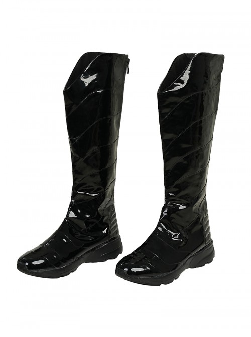 Anime Comic New 52 Nightwing Red Battle Suit Version Halloween Cosplay Accessories Black Boots