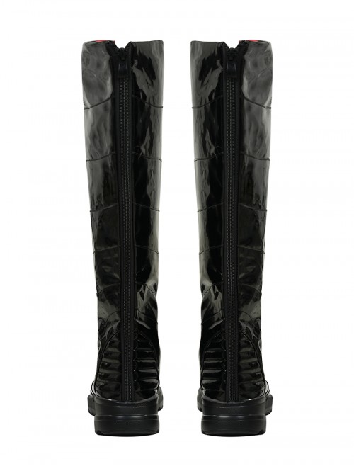 Anime Comic New 52 Nightwing Red Battle Suit Version Halloween Cosplay Accessories Black Boots