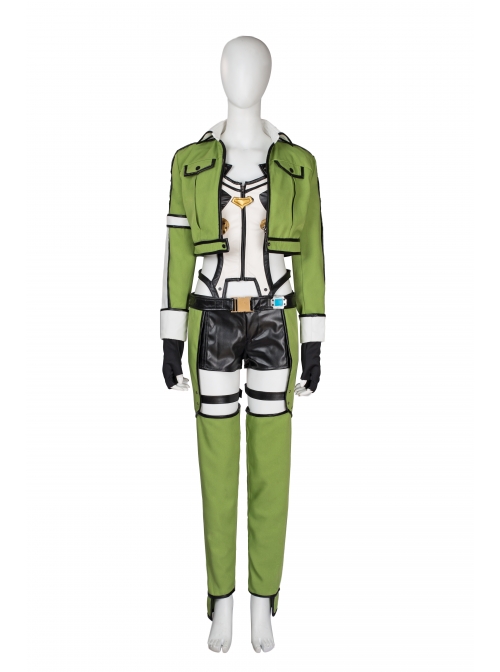 Japanese Anime Sword Art Online Asada Shino Halloween Cosplay Costume Full Set