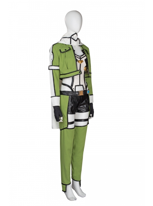 Japanese Anime Sword Art Online Asada Shino Halloween Cosplay Costume Full Set