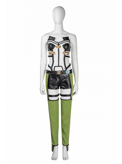 Japanese Anime Sword Art Online Asada Shino Halloween Cosplay Costume Full Set