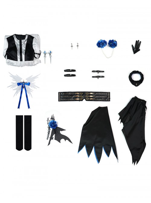 Game Dragon Raja Cassell's Gate Zero Halloween Cosplay Costume Set