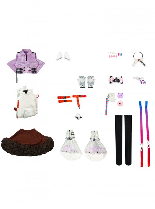 Game Arknights Endfield Ardelia Halloween Cosplay Costume Set Without Silver Bucket Without Sheep Horns