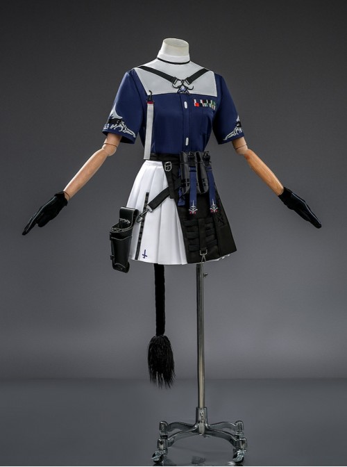 Game Arknights Pallas Halloween Cosplay Costume Set