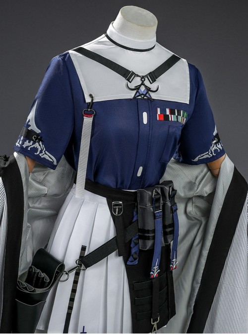 Game Arknights Pallas Halloween Cosplay Costume Set