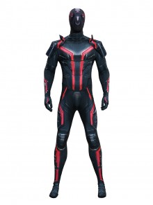 Movie Tron Ares Ares Printed Bodysuit Halloween Cosplay Costume Set