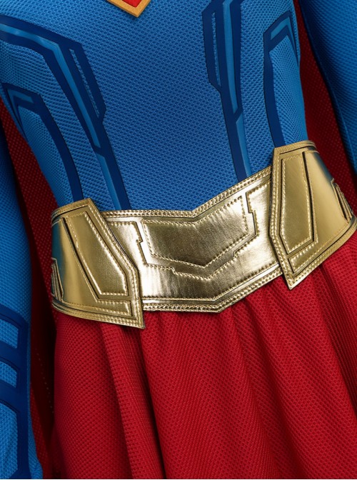 Movie Supergirl Kara Zor-El Halloween Cosplay Costume Set Without Coat Without Boots