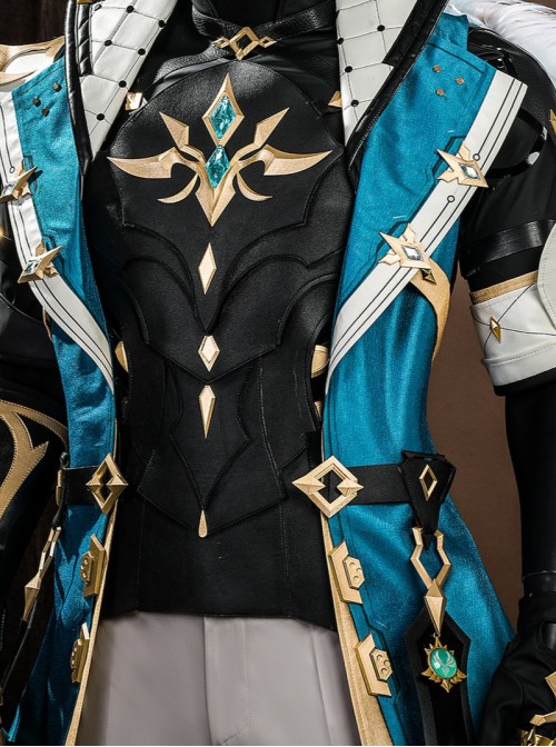Game Genshin Impact Varka Halloween Cosplay Costume Set Without Boots