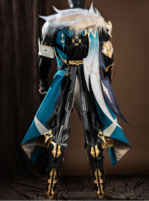 Game Genshin Impact Varka Halloween Cosplay Costume Set Without Boots