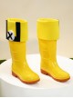 Game Genshin Impact Miliastra Wonderland Weather Waddler Halloween Cosplay Accessories Yellow Boots