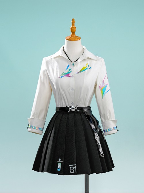 Game Wuthering Waves Lynae Halloween Cosplay Costume Set Without Headphones