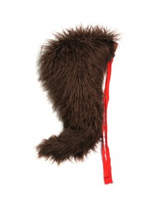Game Zenless Zone Zero Ye Shunguang Daily Outfit Halloween Cosplay Accessories Brown Tail