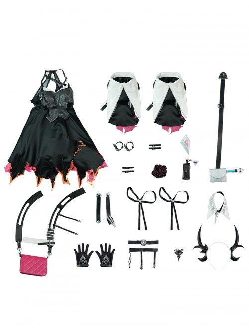 Game Arknights Endfield Laevatain Halloween Cosplay Costume Set