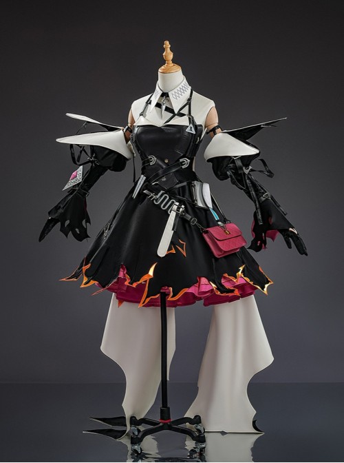 Game Arknights Endfield Laevatain Halloween Cosplay Costume Set