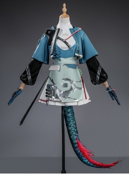 Game Arknights Endfield Chen Qianyu Halloween Cosplay Costume Set Without Shoes Without Tail Without Dragon Horns