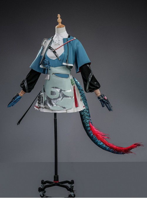 Game Arknights Endfield Chen Qianyu Halloween Cosplay Costume Set Without Shoes Without Tail Without Dragon Horns