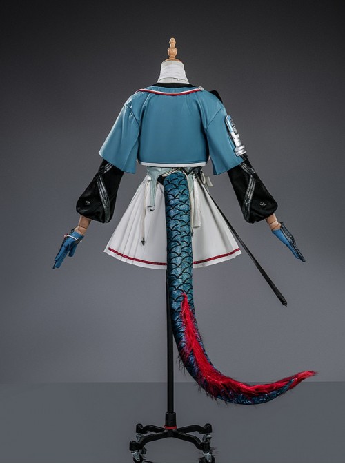 Game Arknights Endfield Chen Qianyu Halloween Cosplay Costume Set Without Shoes Without Tail Without Dragon Horns