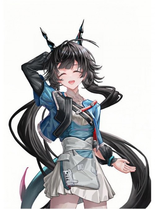 Game Arknights Endfield Chen Qianyu Halloween Cosplay Accessories Dragon Horns
