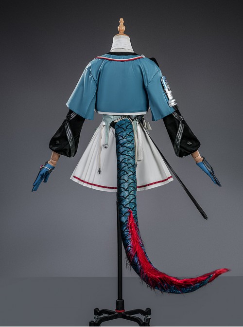 Game Arknights Endfield Chen Qianyu Halloween Cosplay Accessories Dragon Tail
