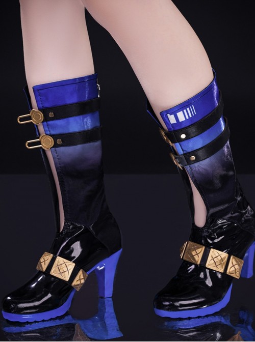 Game Wuthering Waves Galbrena Halloween Cosplay Accessories Boots