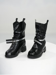 Game Magical Girl Witch Trial Nayaka Kurobe Halloween Cosplay Accessories Black Boots
