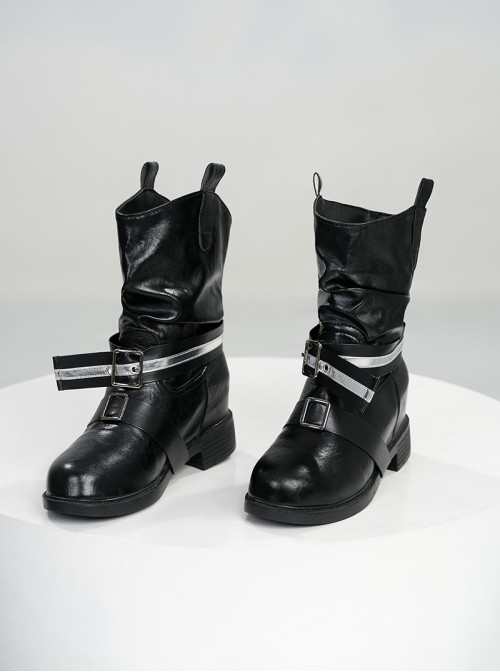 Game Magical Girl Witch Trial Nayaka Kurobe Halloween Cosplay Accessories Black Boots