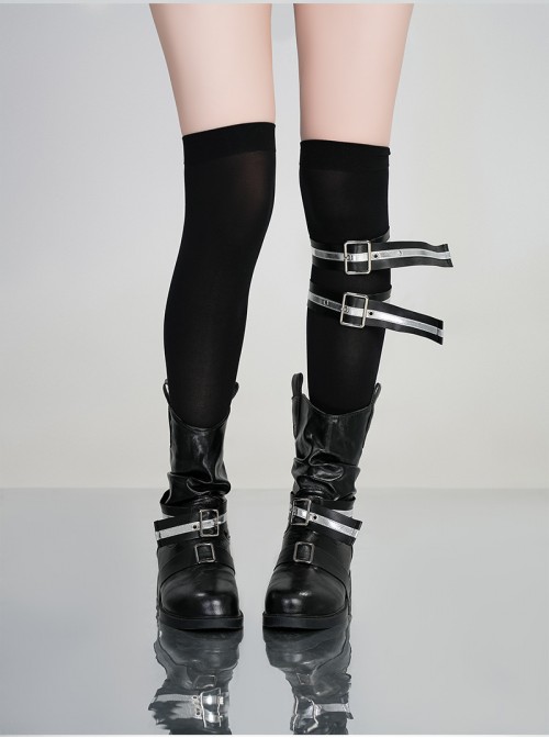 Game Magical Girl Witch Trial Nayaka Kurobe Halloween Cosplay Accessories Black Boots