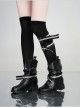 Game Magical Girl Witch Trial Nayaka Kurobe Halloween Cosplay Accessories Black Boots