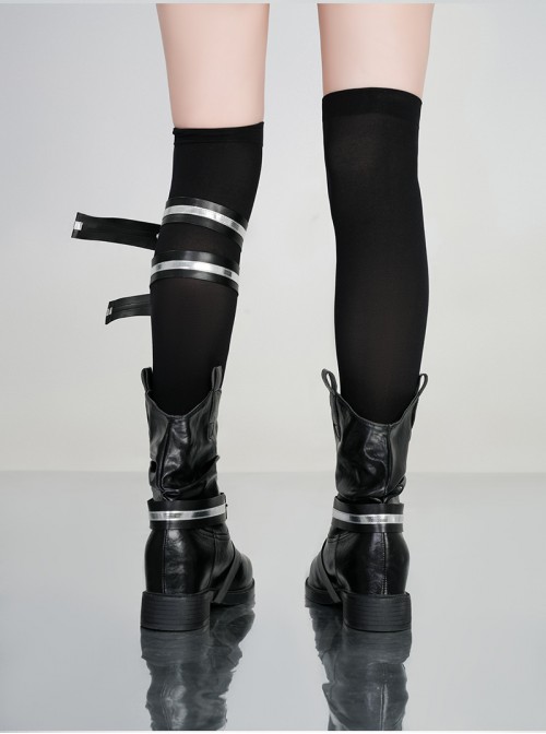 Game Magical Girl Witch Trial Nayaka Kurobe Halloween Cosplay Accessories Black Boots