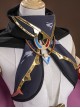 Game Genshin Impact Jahoda Halloween Cosplay Costume Set Without Right Sleeve Armor
