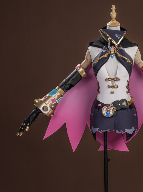 Game Genshin Impact Jahoda Halloween Cosplay Accessories Right Sleeve Armor