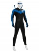 Anime Comics Nightwing Muscle-Free Version Battle Suit Halloween Cosplay Costume Set Without Boots