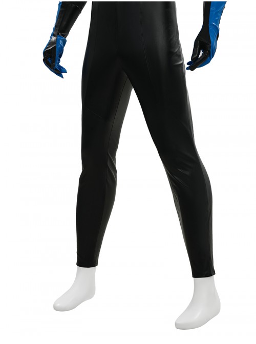 Anime Comics Nightwing Muscle-Free Version Battle Suit Halloween Cosplay Costume Set Without Boots