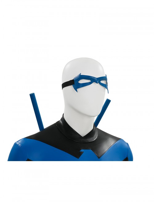 Anime Comics Nightwing Muscle-Free Version Battle Suit Halloween Cosplay Costume Set Without Boots