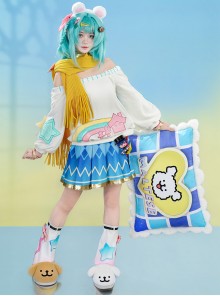 Game Honor Of Kings Xiao Qiao x Line Puppy Collaboration Halloween Cosplay Costume Set Without Pillowcase