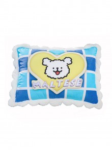 Game Honor Of Kings Xiao Qiao x Line Puppy Collaboration Halloween Cosplay Accessories Blue Pillowcase No Pillow Insert