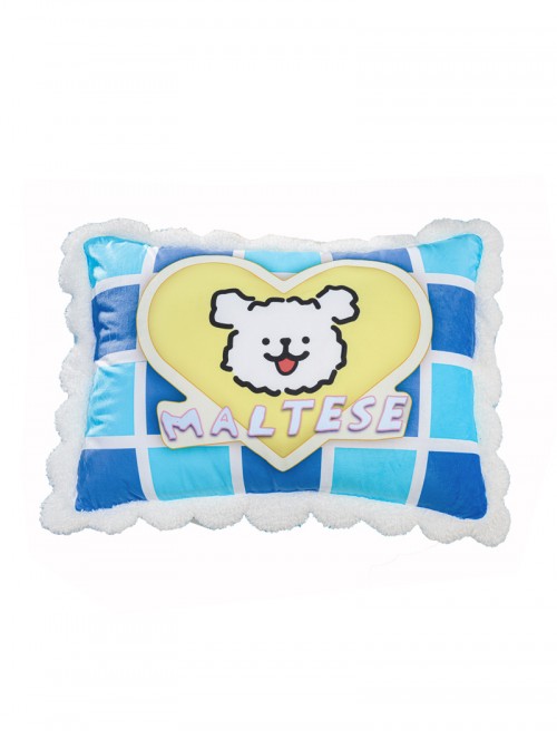 Game Honor Of Kings Xiao Qiao x Line Puppy Collaboration Halloween Cosplay Accessories Blue Pillowcase No Pillow Insert