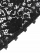 Black Hollow Out Flowers Knitting Lace Tassel Elegant Gothic Style Shawl