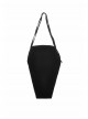Black Velvet Mystery Horn Embroidery Coffin-Shaped Gothic Style Bag