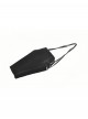 Black Velvet Mystery Horn Embroidery Coffin-Shaped Gothic Style Bag