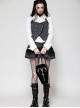 Black Velvet Mystery Horn Embroidery Coffin-Shaped Gothic Style Bag