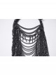 Black Chain Individual Thorn Spike Rivet Punk Style Crown