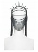 Black Chain Individual Thorn Spike Rivet Punk Style Crown