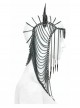 Black Chain Individual Thorn Spike Rivet Punk Style Crown