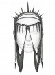 Black Chain Individual Thorn Spike Rivet Punk Style Crown