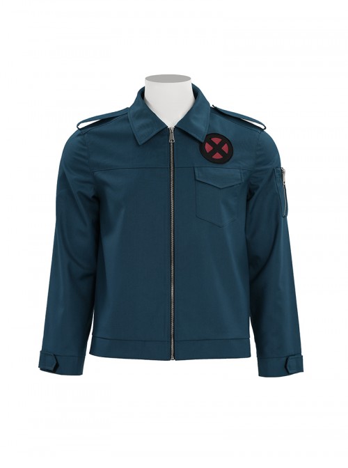 Movie Avengers Doomsday Professor X Halloween Cosplay Costume Peacock Green Jacket