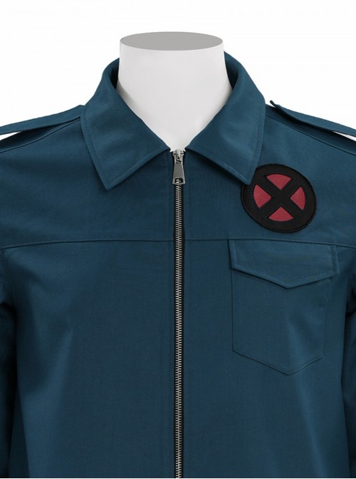 Movie Avengers Doomsday Professor X Halloween Cosplay Costume Peacock Green Jacket